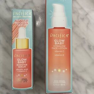 Pacifica Glow Baby Vitamin C Booster Serum & Vitamin C Face Lotion set of 2